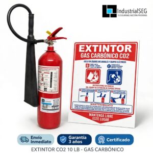 Extintor CO2 (gas carbónico) 10 libras