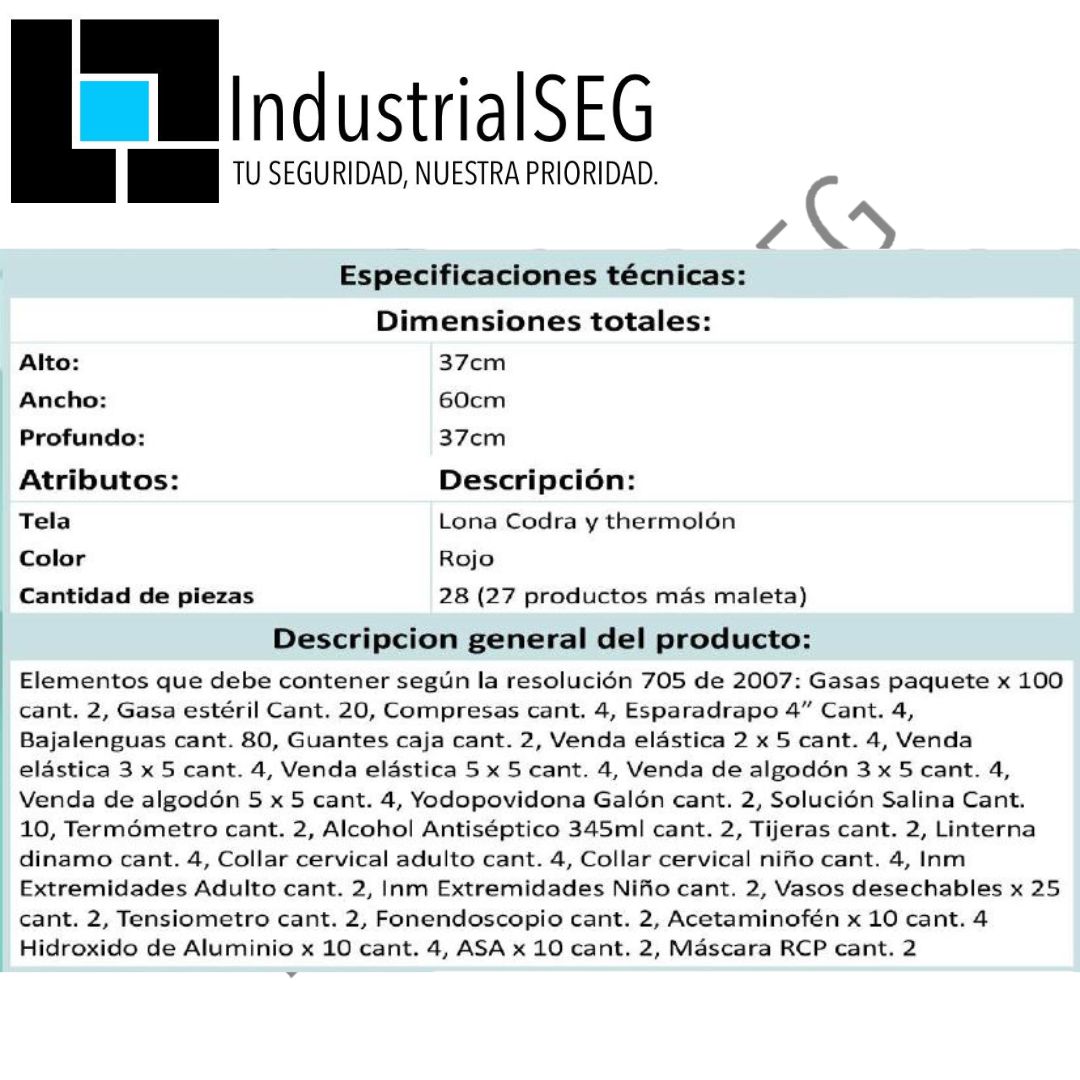 Botiquín Tipo C Reglamentario 3 Botiquín Tipo C Reglamentario - Image 3