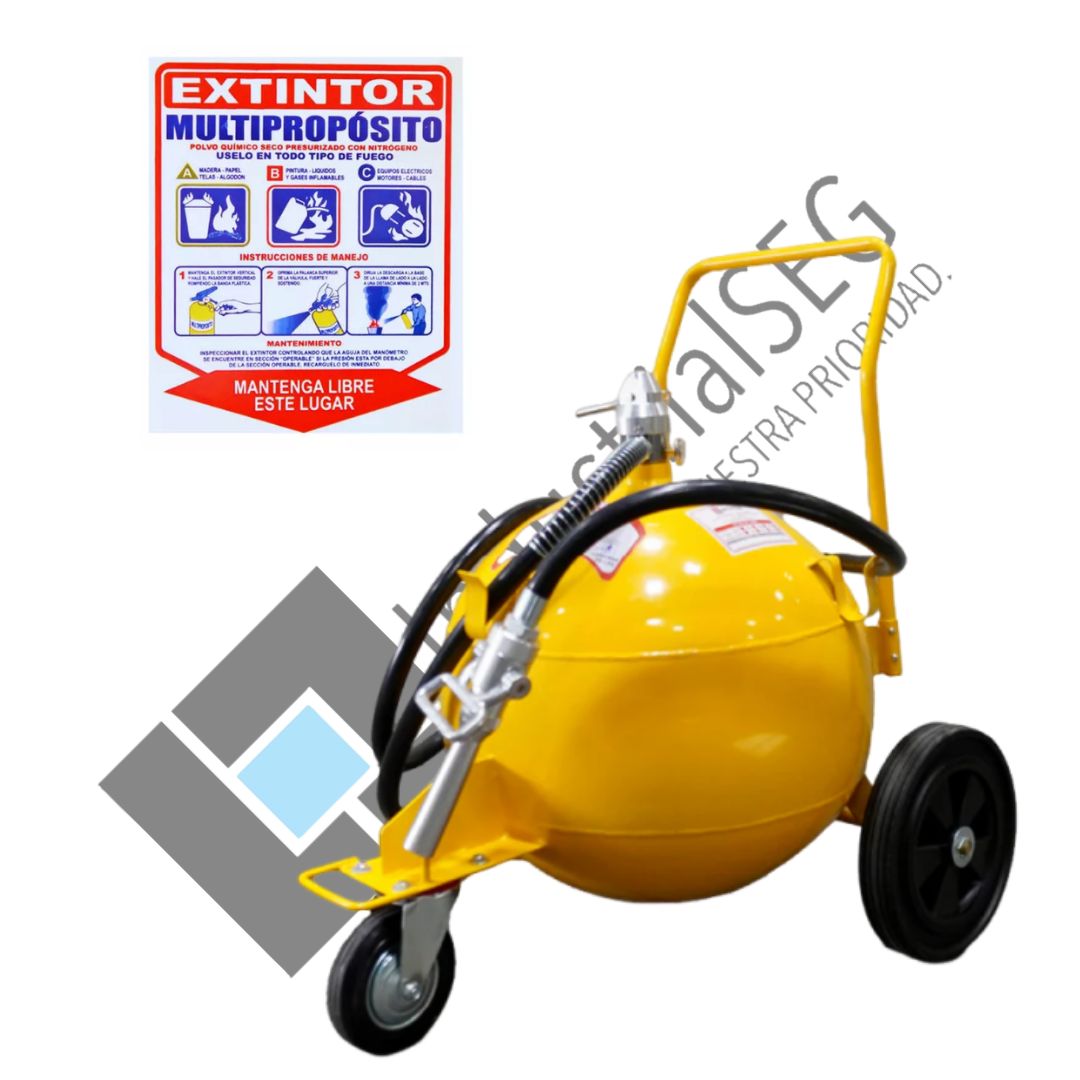 Extintor multipropósito 150 lb tipo satélite 1 Extintor multipropósito 150 lb tipo satélite