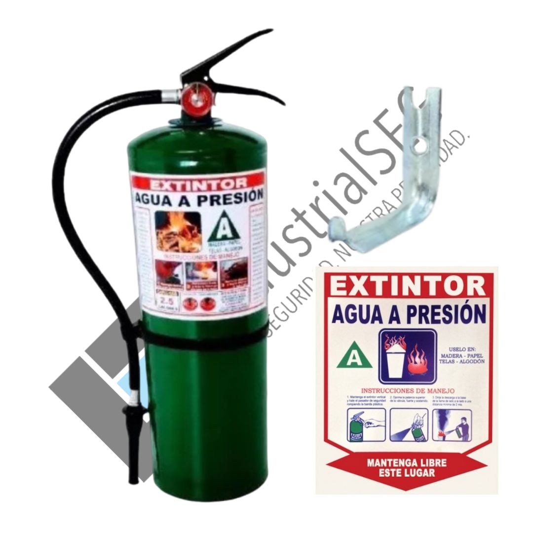 Extintor de agua 2.5 galones 1 Extintor de agua 2.5 galones