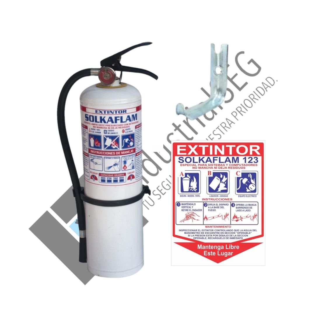 Extintor solkaflam 3700 gramos 1 Extintor solkaflam 3700 gramos
