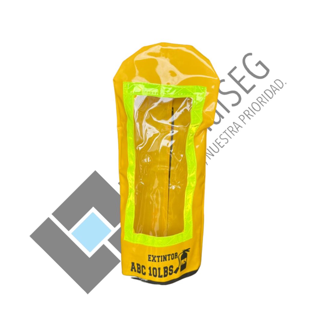 Forro plástico amarillo para extintor 10 lb 3 Forro plástico amarillo para extintor 10 lb - Image 3